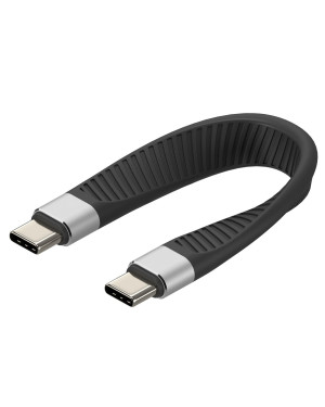 Cavo Corto Piatto USB-C™ Maschio a USB-C™ Maschio E-Mark Ricarica Rapida FPC 12.4 cm