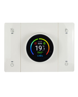 Domus T44 Cronotermostato WiFi Smart Connesso Rilevatore Umidità Ambiente Bianco