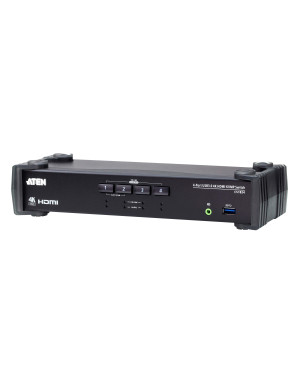 Switch USB 3.0 4K HDMI KVMP™ a 4 porte con Modalità Mixer Audio, CS1824