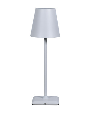 Lampada da Tavolo LED Senza Fili USB-C™ Dimmerabile in Metallo Bianco