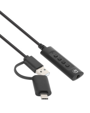 Cavo Adattatore 2-in-1 da USB-C™ e USB-A a Audio Stereo Aux da 3,5 mm