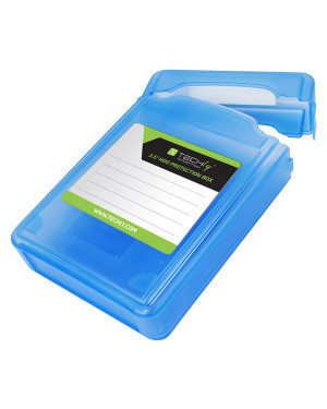 Scatola di Protezione per 1 HDD 3,5'' Azzurro Trasparente