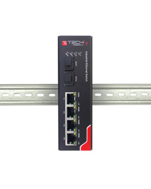 Switch Industriale Gigabit Ethernet 4x10/100/1000BaseT a Fibra 2x1000BaseX