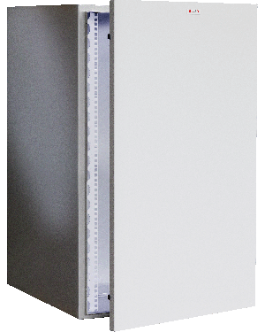 Armadio Rack 19'' a muro 17U grigio IP65 porta cieca prof. 400 mm