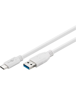 Cavo USB3.0 A Maschio USB-C™ Maschio 0,5m Bianco