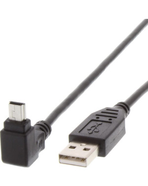 Cavo USB 2.0 A maschio/mini B maschio 90° 1,8 m Nero 