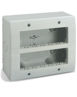 Contenitore Autoportante IP40 S44 per Minicanali 12 Moduli (6+6) Bianco