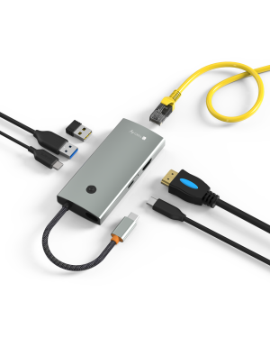 Docking Station Multifunzione Hub USB-C™ 6 in 1 con interruttore
