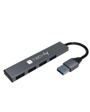 Hub USB-A 3.2 a 4 porte USB-A Slim in Metallo