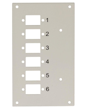 Pannello Frontale 6 Connessioni SC-Simplex per Box Ottico
