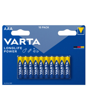 Confezione 10 Batterie Varta Longlife Power Ministilo AAA