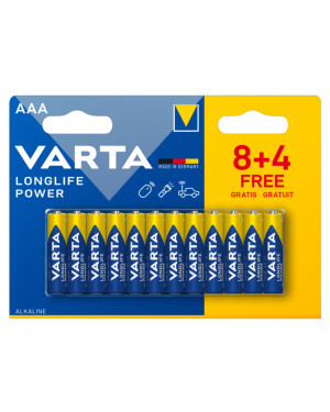 Confezione 12 Batterie Varta Longlife Power Ministilo AAA