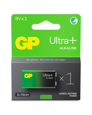 Batteria GP Ultra Plus Alcalina 9V 1604AUP/6LF22
