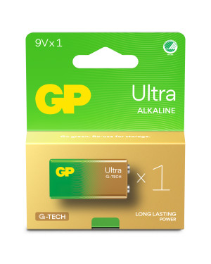 Batteria GP Ultra Alcalina 9V 1604AU/6LF22