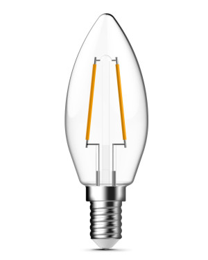 Lampadina LED E14 Bianco Caldo 2W Filamento Classe E