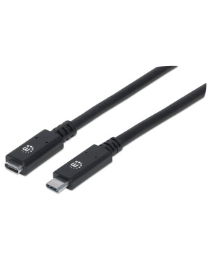Cavo prolunga USB 3.2 Gen 2 SuperSpeed+ USB-C™ Maschio/Femmina 0,5m Nero