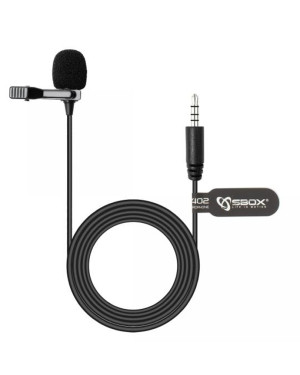 Microfono Lavalier Condensatore Omnidirezionale 3.5mm Adattatore PC