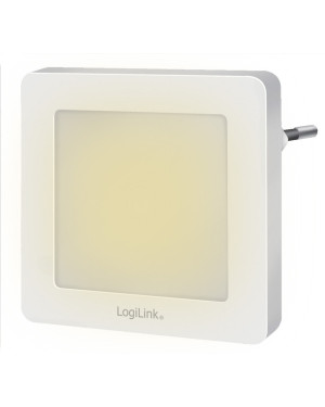 Luce Notturna LED Quadrata con Sensore Crepuscolare Bianco Caldo