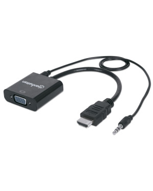 Cavo Convertitore da HDMI a VGA con Audio e MicroUsb 30cm Nero