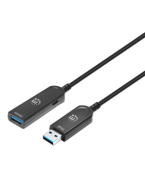 Cavo Ottico Attivo USB 3.2 Gen 2 SuperSpeed+ AOC USB A M/F 10m