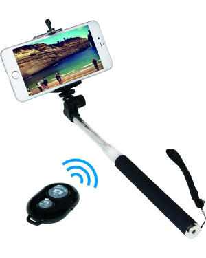 Monopiede Telescopico SelfieStick Smartphone Bluetooth con telecomando 