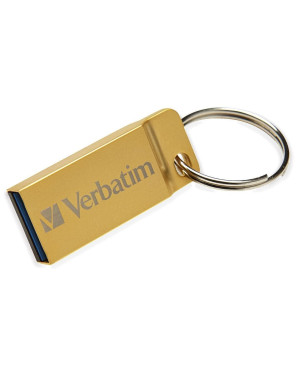 Mini Memoria USB 3.0 Verbatim con Portachiavi 16GB Oro