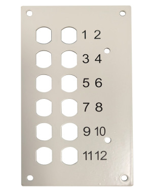 Pannello Frontale 12 Connessioni ST-Simplex per Box Ottico
