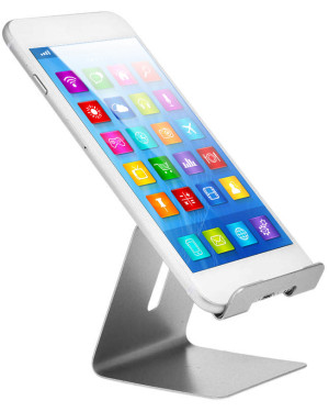 Supporto in Alluminio per Smartphone e Tablet Universale Silver